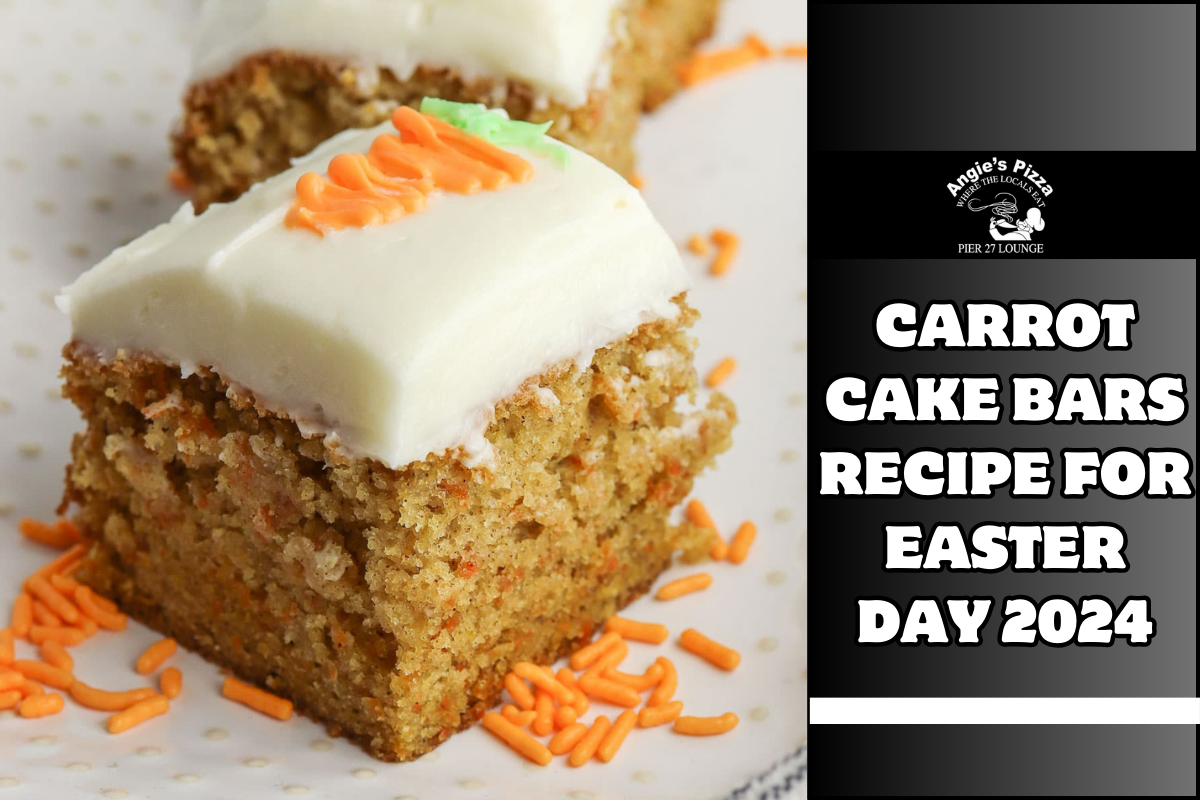 Carrot cake bars Recipe for Easter Day 2024