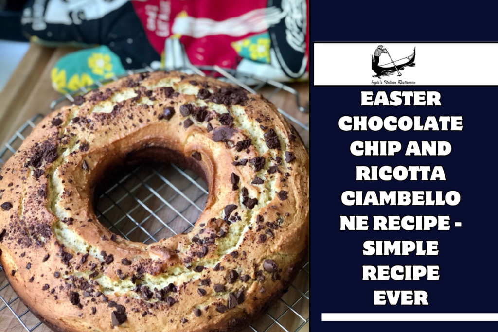 Easter Chocolate Chip and Ricotta Ciambellone Recipe - Simple Recipe Ever