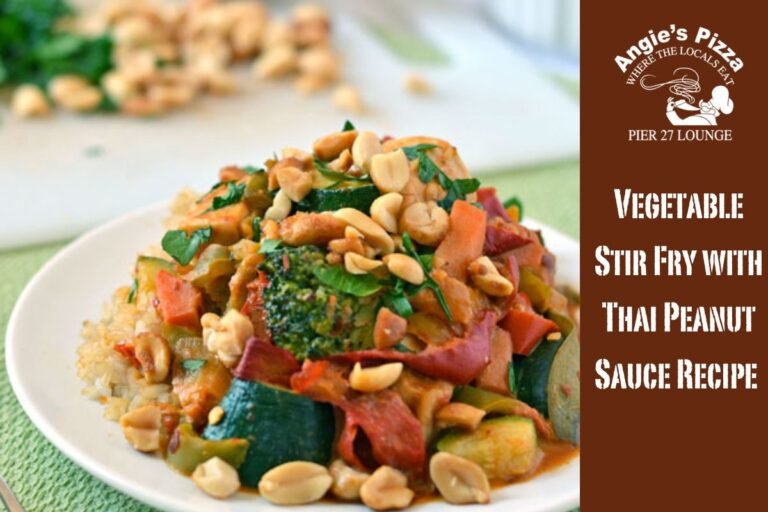 Vegetable Stir Fry with Thai Peanut Sauce Recipe